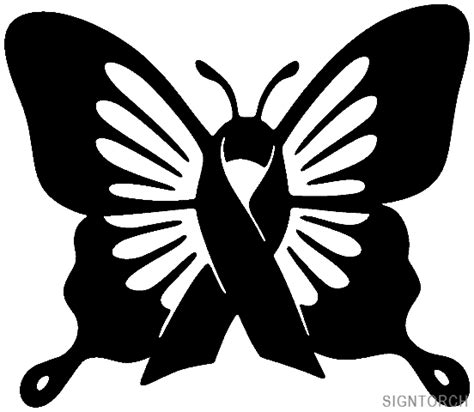 Tribute - Cancer Ribbon Butterfly | ReadyToCut - Vector Art for CNC ...