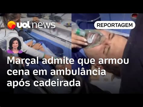 Em gravação Marçal admite que armou cena em ambulância pós cadeirada