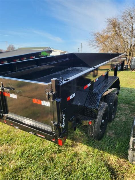 Delco 83 X 14 14000 Bumper Pull GRAY Dump Trailer Monday Trailers