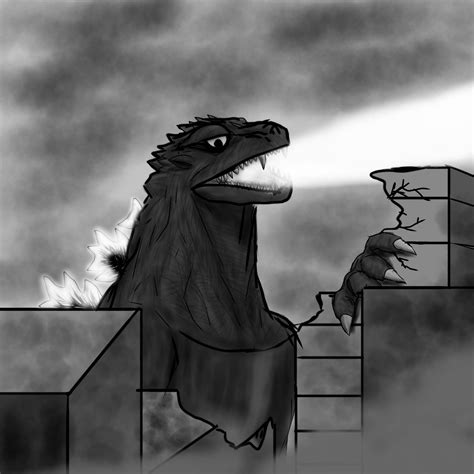 Godzilla 1954 art by Manglerwapes on DeviantArt