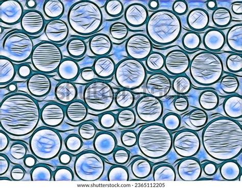 objects differing sizes touching stock illustration