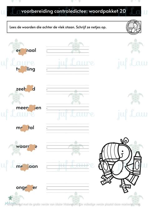 Werkboekje Spelling Wp Tijd Voor Taal Accent Spelling Juf Laure