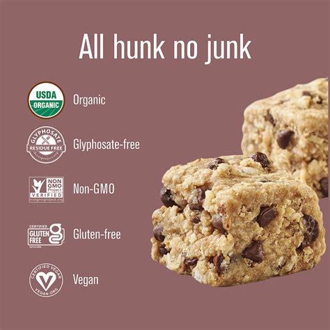 Heavenly Hunks Organic Oatmeal Dark Chocolate Chip 22oz Bag The