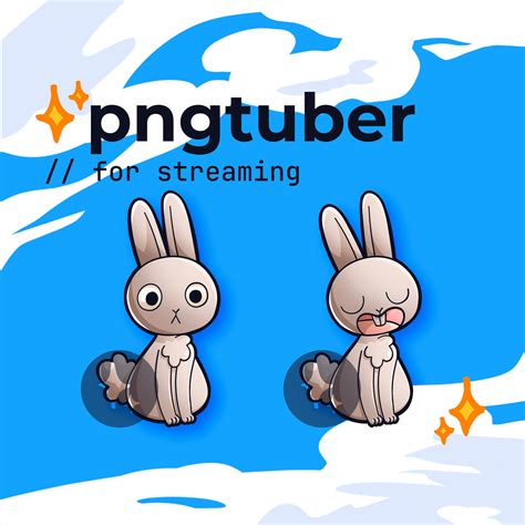 Pngtuber White Bunny Twitch Vtuber Youtube Streaming Etsy