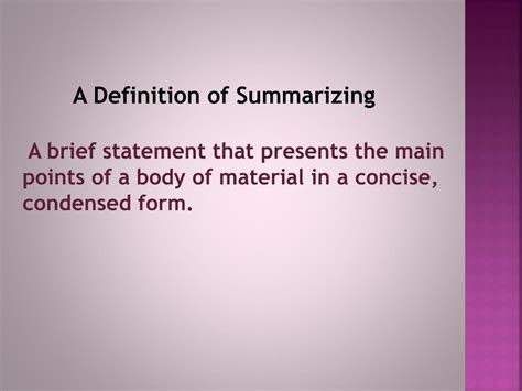 Ppt Note Taking And Summarizing Powerpoint Presentation Free