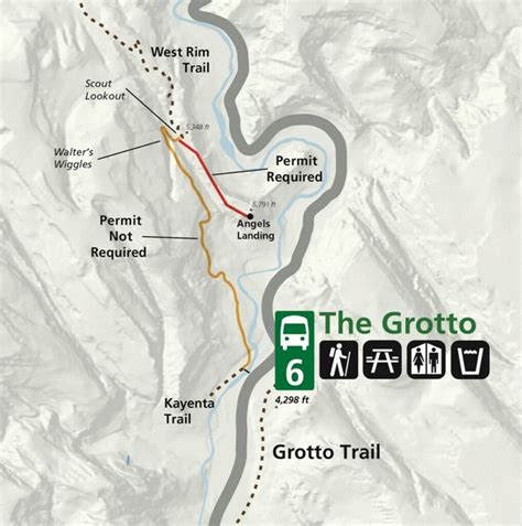 Angels Landing Trail Map