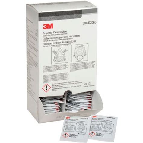 3m 504 Respirator Cleaning Wipe 100pcs Box Eezee