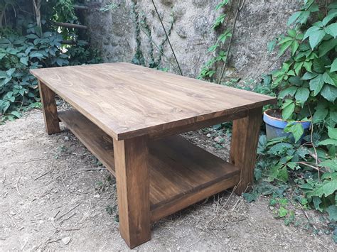 Mesa De Madera Maciza Mesa Baja De Centro Wood S Artesanum