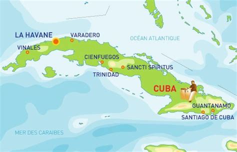 Cuba Carte Villes