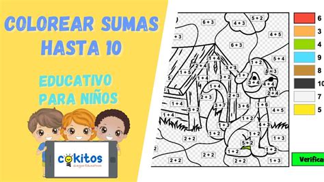 Juego Educativo Colorear Con Sumas Hasta Cokitos Youtube