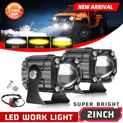 Mini Colors Led Sportlight K Driver Led Fog Bar Amber Offroad Car