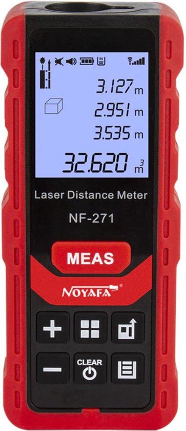 Noyafa Distancemètre laser Portée 40 m Règle Zone de mesure