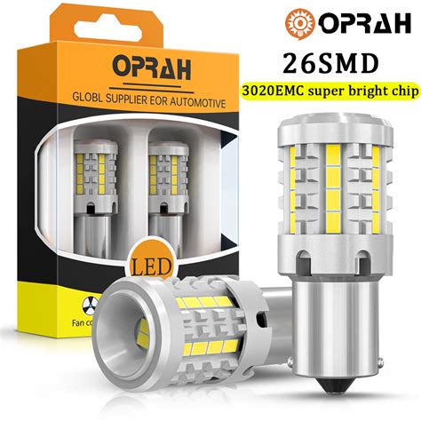 2PCS 1156 BA15S P21W 1156 BAU15S PY21W T20 7440 W21W LED Super