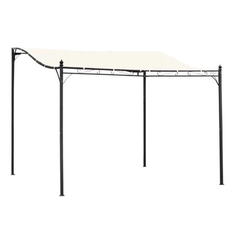 OUTSUNNY GAZEBO PERGOLA 3x3m Da Esterno Giardino O Terrazzo Con Tenda