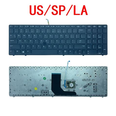 New US Spanish Latin Laptop Keyboard For HP EliteBook 8560p 8570P 8560B