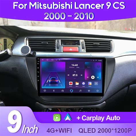 QSZN For Mitsubishi Lancer 9 CS 2000 2003 2004 2010 2K QLED Android 13