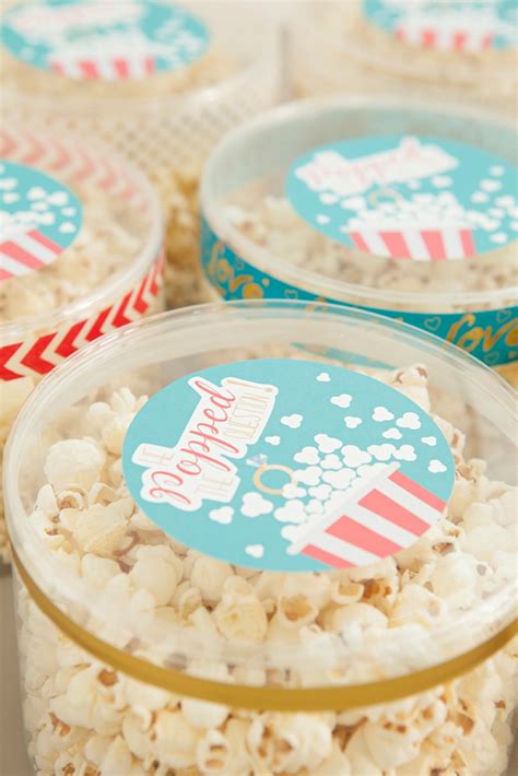 Adorable He Popped The Question Popcorn Favors