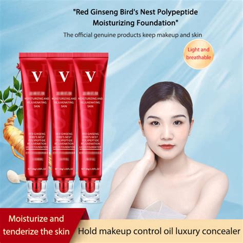 F Six Long Lasting Waterproof Red Ginseng Birds Nest Polypeptide Skin