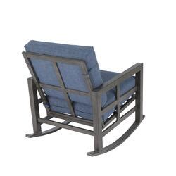 Backyard Creations Berkley Bay Brown Deep Seating Rocking Patio Chair