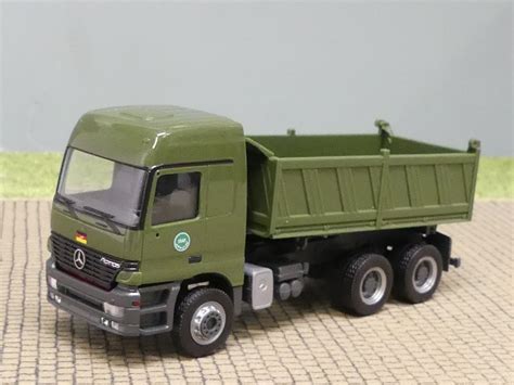 Modellspielwaren Reinhardt 1 87 Herpa MB Actros L 96 Baukipper LKW