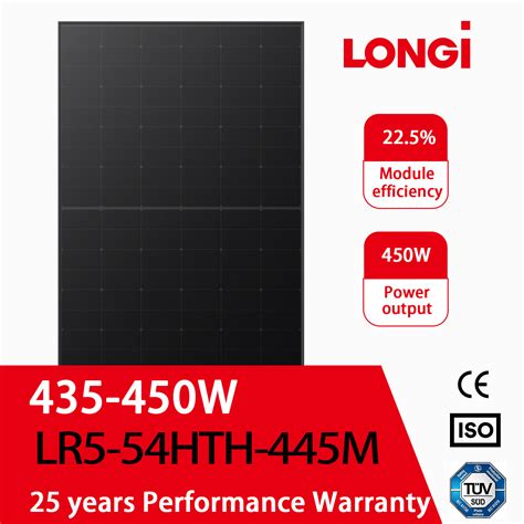 Longi Aioties Topcon Hi Mo6 Lr5 54hth 445m 445W 445 Watt Solar Panel