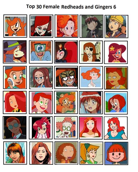 Top 30 Female Cartoon Gingers And Redheads 5 By Rockyrock76 On Deviantart