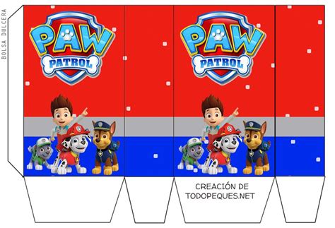 Bolsitas Paw Patrol Para Imprimir Todo Peques