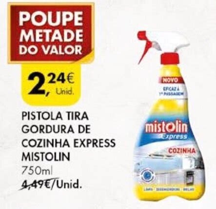 Promo O Mistolin Express Pistola Tira Gordura De Cozinha Ml Em