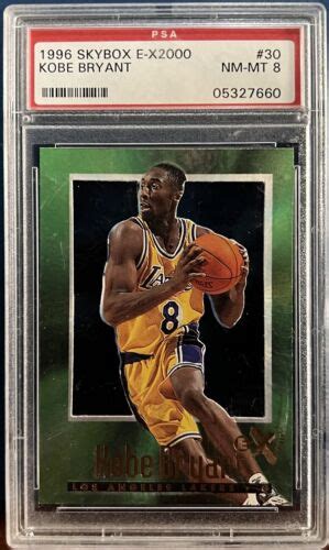 1996 97 SKYBOX E X2000 KOBE BRYANT ROOKIE RC 30 PSA 8 EBay