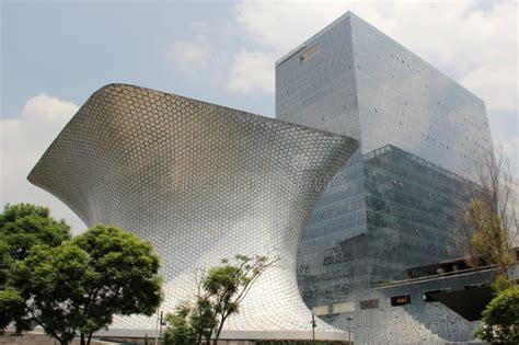 Mexico City Mexico Jul 19 2023 Soumaya Museum With Art Collection