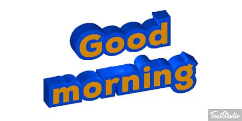 Good Morning Sentence Animated  Logo Designs