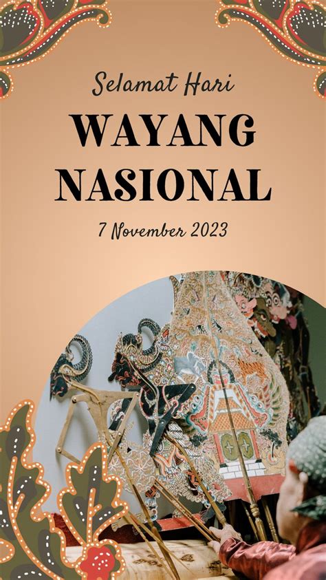 Desain Animasi Instagram Story Selamat Memperingati Hari Wayang