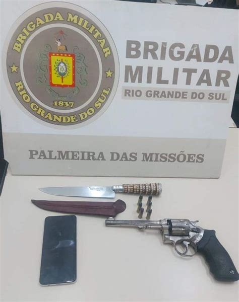 Casal é preso por porte ilegal de armas em Palmeira das Missões