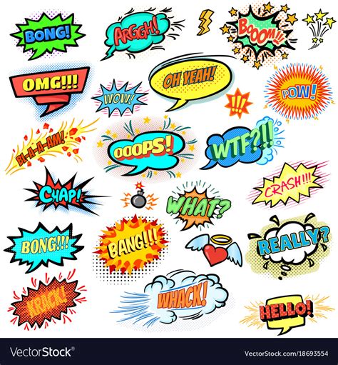 Comics Design Elements Royalty Free Vector Image