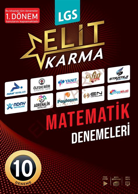 Paraf Yayinlari Sinif Lgs Elit Karma Matematik Bran Denemeleri