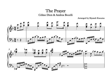 The Prayer Céline Dion And Andrea Bocelli Sheet Music