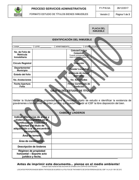 F1 TITULOS PROCESO SERVICIOS ADMINISTRATIVOS FORMATO ESTUDIO DE