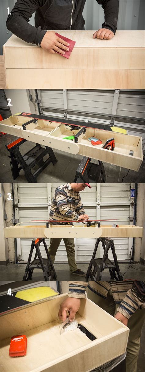 Diy Ski Waxing Box Snowboard Storage Ski Storage Snowboard