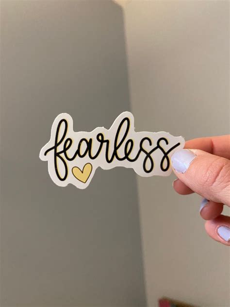 Taylor Swift Fearless Sticker Pack Waterproof Etsy