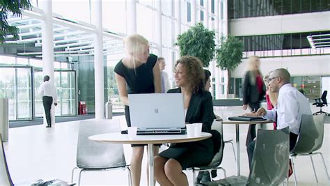 Embarrassed Businessman Walking Into Office Naked Diverse People