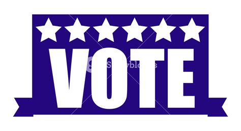 Vote Banner Election Day Vector Illustration Royalty Free Stock Image