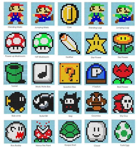 Plantillas Hama Beads Mario Bros Buscar Con Google Hama Beads Mario