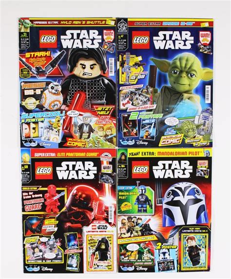 4 LEGO STAR WARS COMIC Magazine Mit EXKLUSIVEN POSTER Set 1 Kaufen