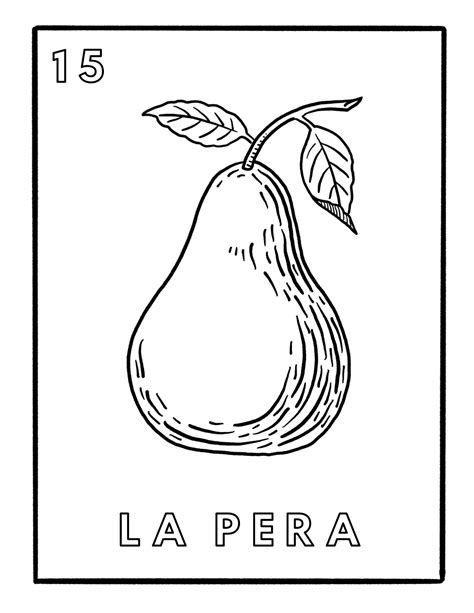 Loteria Mexicana Coloring Pages Full Set Etsy Canada