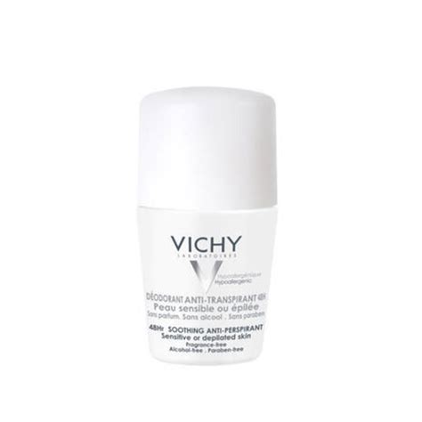 Vichy Deodorant Roll On 48hr No Marks 50ml HealthWise