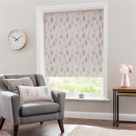 Sweet Trees Pink Blackout Roller Blind Dunelm