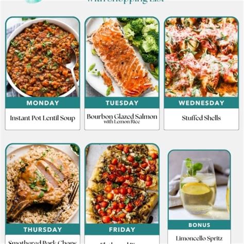 Free Healthy Weekly Meal Plans Wellplated