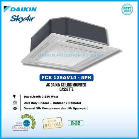 Promo Ac Daikin Cassette 5pk Fce125av14 Wireless Malaysia Cicil 0 3x Jakarta Selatan Pt