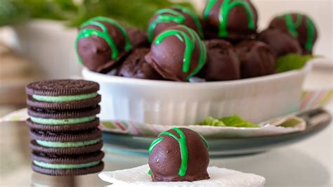 Easy No Bake Mint Oreo Balls Without Cream Cheese Youtube