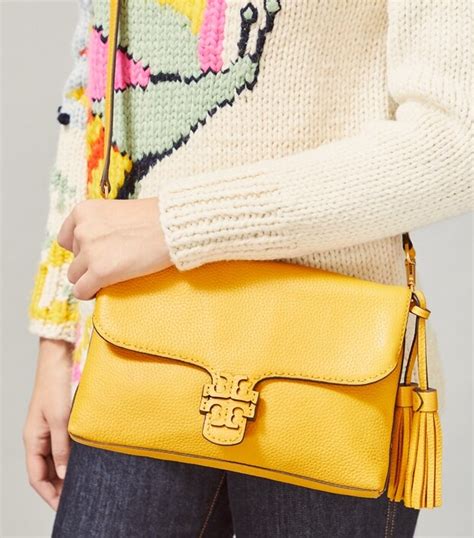 Tory Burch Mcgraw Flap Crossbody Bag IUCN Water